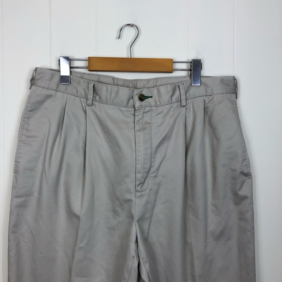 Tommy Hilfiger 90s Pleated Chino Dress Pants Sz 36/32 - Picture 2 of 9